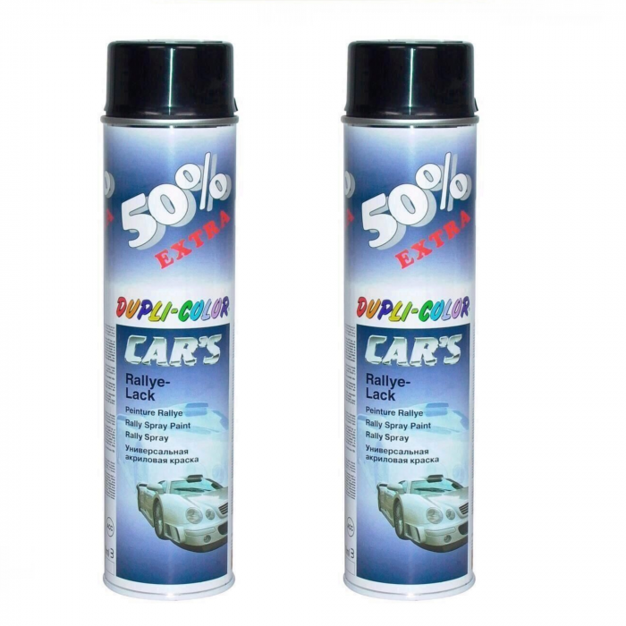 Pachet 2 x Vopsea Spray Negru Lucios pentru Jante 600 ml Dupli Color [1]