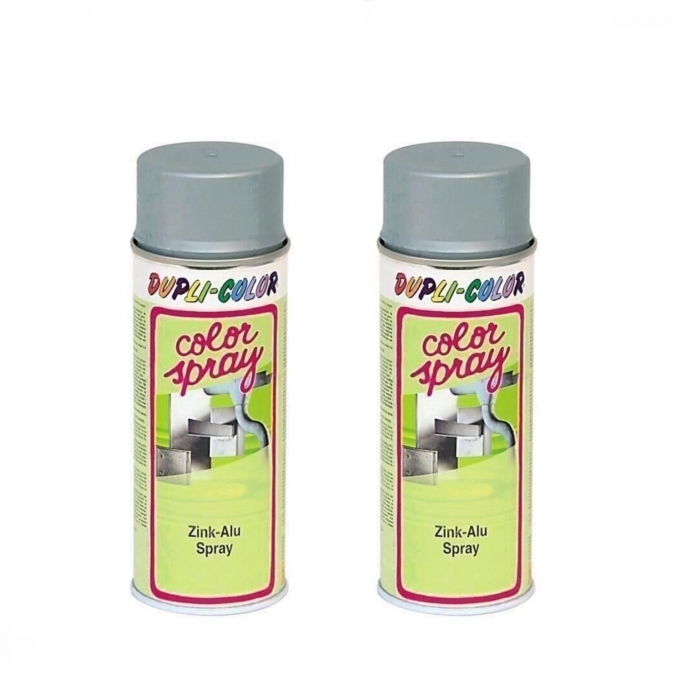Pachet 2 x  Vopsea spray Zinc Aluminiu 400 ml Dupli Color [1]