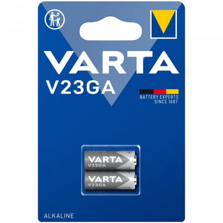 Branduri - Set 2 Baterii Alcaline VARTA Professional Electronics V23GA (A23 / MN21) - 12V, Pentru Telecomenzi Auto și Porți