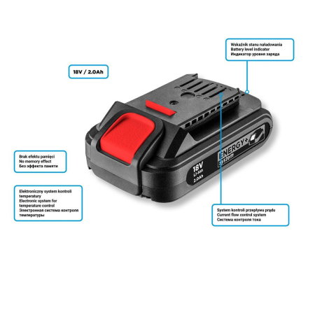 Acumulator 18V Li-Ion Graphite Energy+, 2Ah 58G001 GRAPHITE [1]