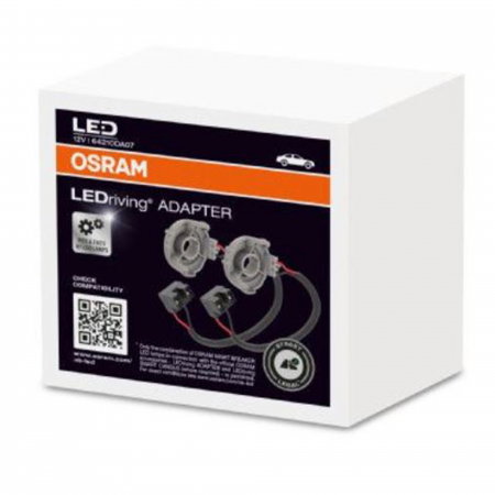 Electrica si Electronice Auto - Set 2 adaptoare H7 Osram LED 64210DA05 pentru VW