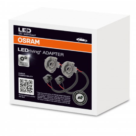 Electrica si Electronice Auto - Set 2 adaptoare H7 Osram LED 64210DA09 pentru Ford, Renault