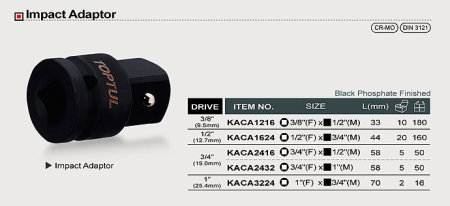 Adaptor impact 3/4 - 1/2 [1]