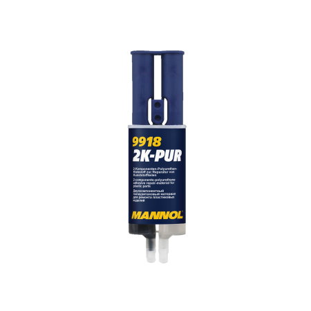 Adezivi si benzi adezive - Adeziv Poliuretanic Bicomponent MANNOL 2K-PUR, 24 ml - Lipire, Reparații, Umplere (Rezistent -60°C la +120°C)