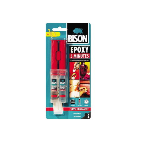 Adeziv bicomponent rapid BISON Epoxy 5 minute, 2 x12ml [0]