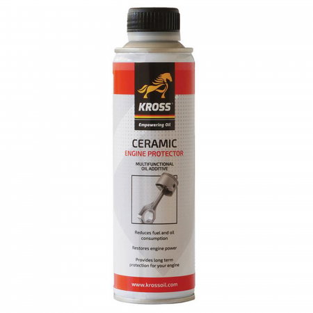 Aditiv Ceramic KROSS Protectie Motor, 250ml, Tratament Ulei Anti-Uzura, Reduce Consumul si Zgomotul, Pentru Benzina, Diesel si GPL