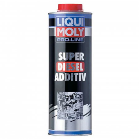 Branduri - Aditiv Motorină Liqui Moly Pro-Line Super Diesel, 1 Litru, Crește Cifra Cetanică, Curăță Injectoarele (Concentrat 1:300)