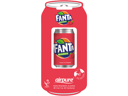 AIRPURE Odorizant auto, bautura racoritoare 3D, capsuni Fanta [1]