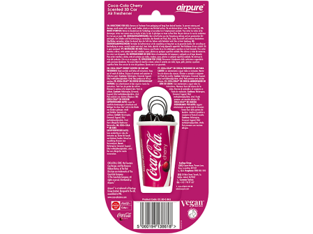 Odorizant 3D (Odorizante) - AIRPURE Odorizant pentru masina, cana 3D, cirese Coca Cola