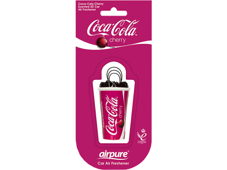 AIRPURE Odorizant pentru masina, cana 3D, cirese Coca Cola [1]