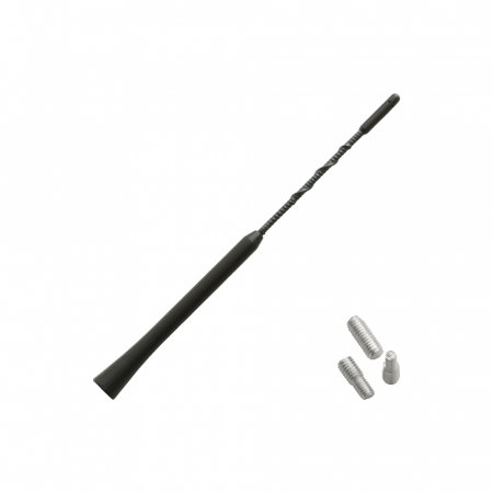 Antena auto pentru exterior cu 2 adaptoare (5-6 mm), 24 cm. neagra [1]