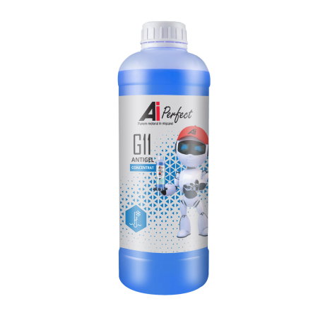 Branduri - Antigel Concentrat AiPerfect G11 - 1 Litru, Silicat (VW TL 774-C, Culoare Albastru)