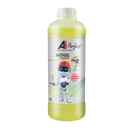 Branduri - Antigel AiPerfect TIP R - 1 Litru, Gata Preparat până la -35 grade C (OAT, Galben)