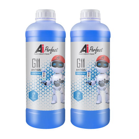 Branduri - Pachet 2 litri Antigel Concentrat AiPerfect G11 Silicat (VW TL 774-C, Culoare Albastru)