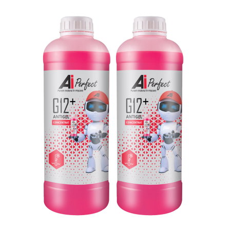 Branduri - Pachet 2 litri  Antigel Concentrat AiPerfect G12+ Long Life OAT (VW TL 774-F, Fără Silicați)
