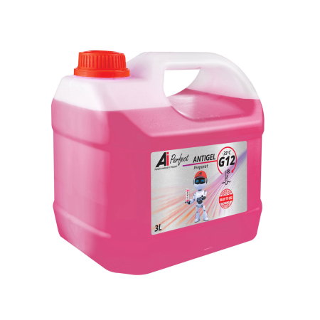 Branduri - Antigel Auto G12R AiPerfect, 3 Litri, Gata de Utilizare -35°C, Roz/Rosu, Compatibil VW TL 774-D/F, MAN 324 SNF, ASTM D3306