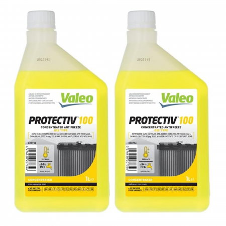 Branduri - Pachet 2 litri Antigel concentrat Valeo Protectiv 100 tip G12 verde
