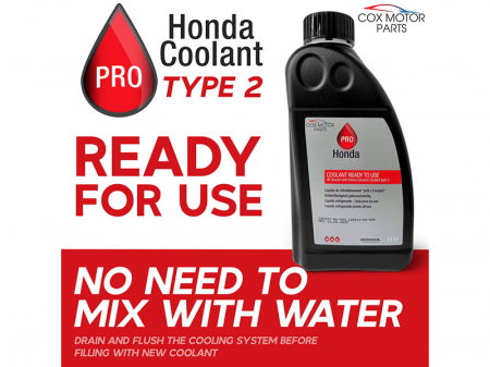 Pachet 2 Litri Antigel Original Honda Type 2 G11 (2 x 1L) – Gata Preparat, All Season, Protecție -36°C [1]