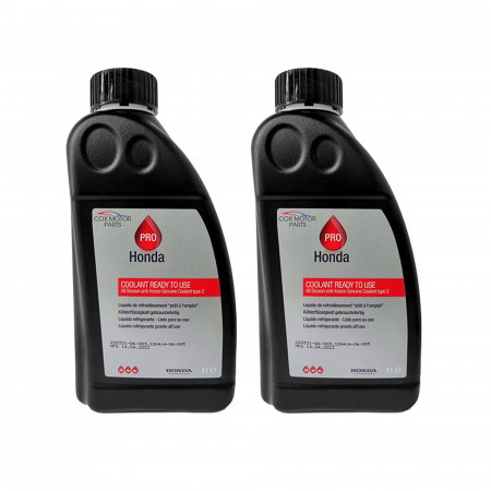 Antigel - Pachet 2 Litri Antigel Original Honda Type 2 G11 (2 x 1L) – Gata Preparat, All Season, Protecție -36°C