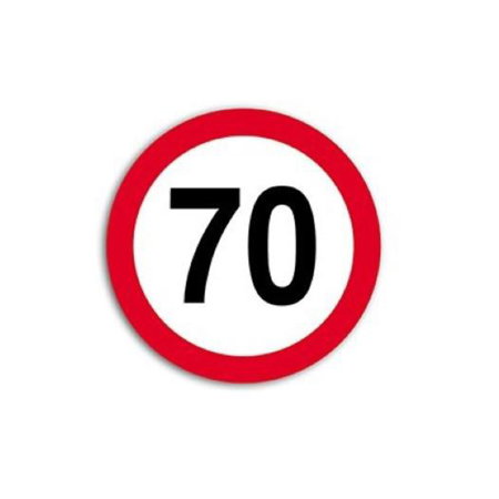 Suporturi Auto - Autocolant Hico Limită Viteză 70 km/h Film Reflectorizant Clasa I