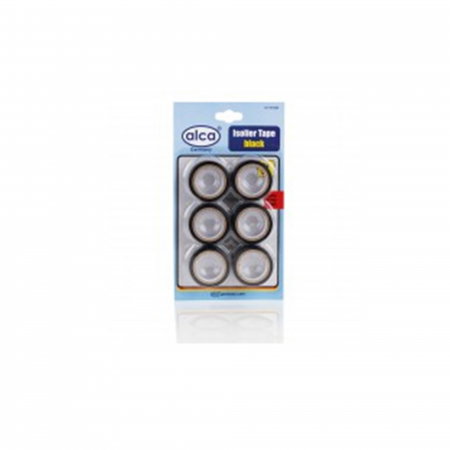 Branduri - Set 6 buc banda izolatoare adeziva neagra, 6 mm x 5 metri