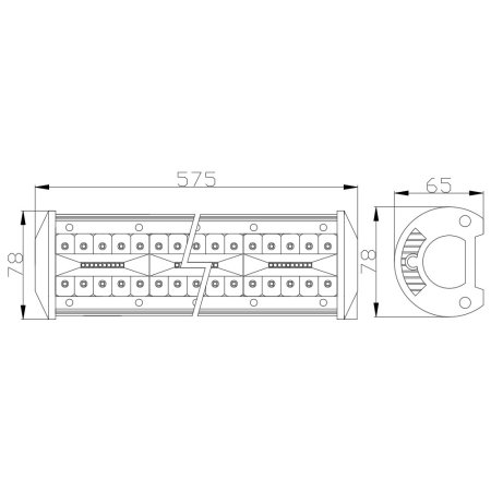 Bara Led Auto Off Road - 160W - 160 SMD LED Carguard [6]