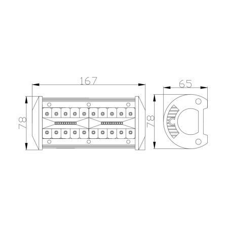 Bara Led Auto Off Road - 40W - 40 SMD LED Carguard [6]
