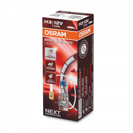 Bec H3 12V Osram Night Breaker Laser NextGen +150% [0]