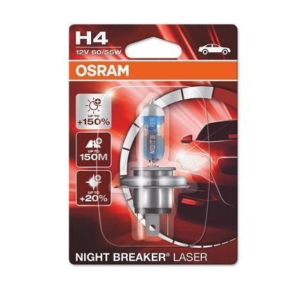 Electrica si Electronice Auto - BEC 12V H4 60/55 W NIGHT BREAKER LASER NEXTGEN +150% BLISTER 1 BUC OSRAM