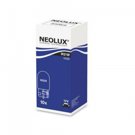Electrica si Electronice Auto - Set 10 buc Bec 12V W21W W3X16D Neolux