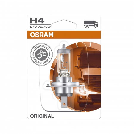 Electrica si Electronice Auto - Bec Camion 24V H4 75/70 W, Osram, Original Blister
