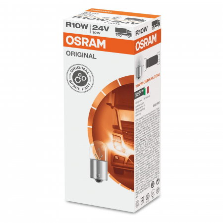 Electrica si Electronice Auto - Set 10 bucati becuri camion R10W 24V Osram Original