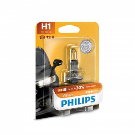Electrica si Electronice Auto - Bec Far H1 55W 12V Vision Philips (Blister)