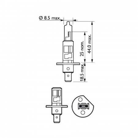 Bec Far H1 55W 12V Vision Plus Philips [2]