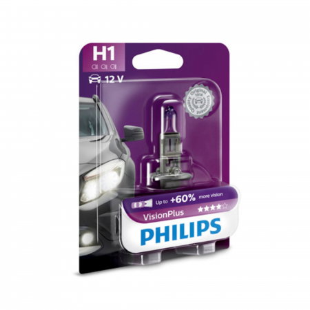 Electrica si Electronice Auto - Bec Far H1 55W 12V Vision Plus Philips