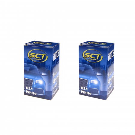 Electrica si Electronice Auto - Pachet 2 Becuri Far H11 12V 55W PGJ 19-2 White Sct