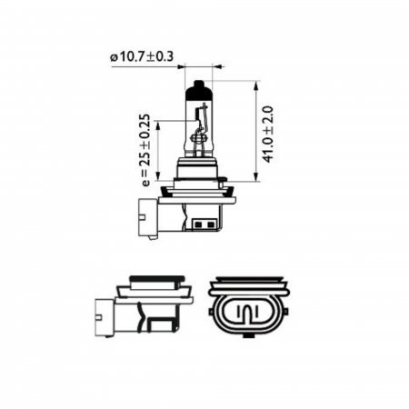 Bec Far H11 12V 55W  Philips Vision(Blister) [2]