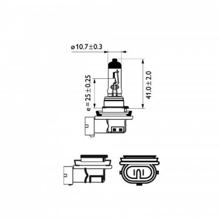 Bec Far H11 12V 55W White Vision Philips Ultra (Blister) [2]