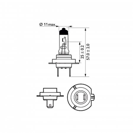 Pachet 2 Becuri Far H7 55W 12V Longer Life Ecovision  Philips (Blister) [1]