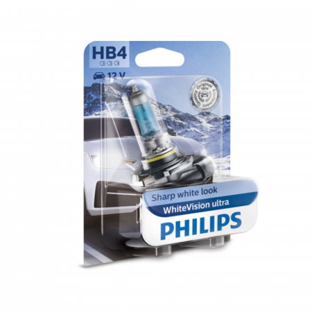 Electrica si Electronice Auto - Bec Far HB4 12V P22D 51W (Blister) White Vision Ultra Philips