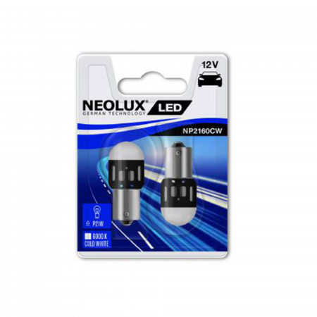 Electrica si Electronice Auto - Set 2 buc Bec Led 12V 1.2W Ba15S Blister Neolux