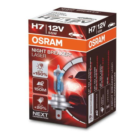 Electrica si Electronice Auto - Bec H7 55W Osram Night Breaker Laser NextGen +150%