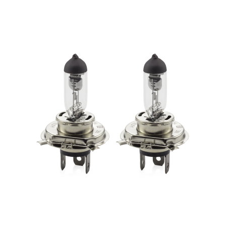 Electrica si Electronice Auto - Pachet 2 x Bec Halogen H4 55/60W - 12V (+30% Intensitate Luminoasă, Fază Dublă)
