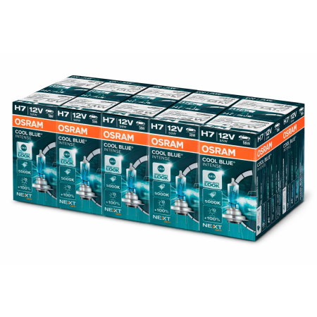 Electrica si Electronice Auto - Bax 10 buc. Becuri Halogen H7 12V 55W Osram Cool Blue Intense NextGen (5000K)