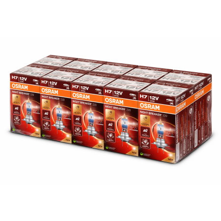 Electrica si Electronice Auto - Bax 10 buc. Becuri Halogen H7 12V 55W Osram Night Breaker 220%