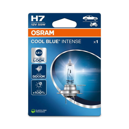 Electrica si Electronice Auto - Bec halogen H7 blister 12V 55W Osram Cool Blue Intense NextGen