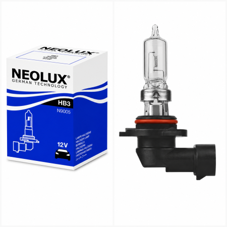 Electrica si Electronice Auto - Bec auto Neolux HB3 12V 60W pentru far faza lunga si proiector ceata