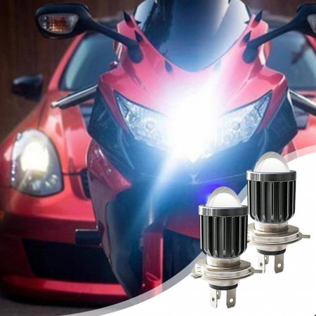 Bec LED H4 pentru far Moto ATV Scuter 3570 LED CHIPS 140W 1 SMD technology [4]