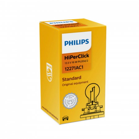 Electrica si Electronice Auto - Bec Semnalizare 12V PCY16W Hiper Vision Philips (Cutie)
