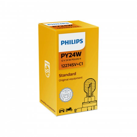 Electrica si Electronice Auto - Bec Semnalizare 12V PY24 Silver Vision Philips